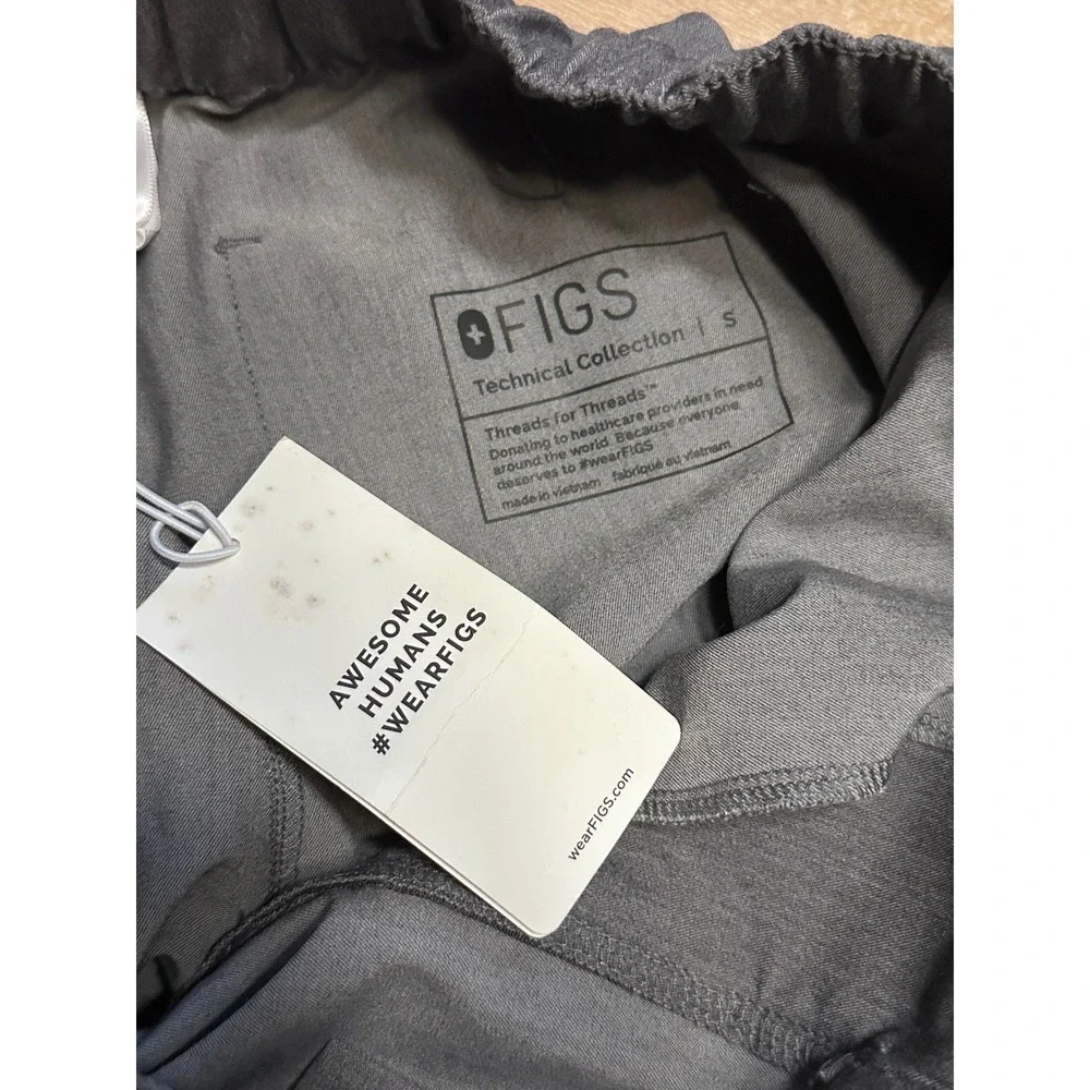 NWT FIGS Nazca Slim Pant GRAPHITE Small